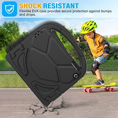 Suplik Kids Case For Ipad 2/3/4 (9.7 Inch, 2011/2012 Release Only), Durable Shockproof Kidproof Protective Handle Stand Cover With Screen Protector For Apple Ipad 9.7" 2Nd/3Rd/4Th Generation, Black #TOP4