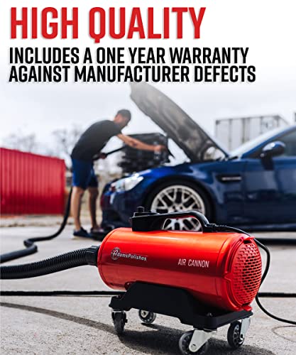 Adam's Air Cannon Car Dryer Blower - Powerful Car Detailing Car Wash Dryer | Filtered Car Air Dryers, Blowers & Blades | Safer Than Microfiber Towel Cloth #TOP5