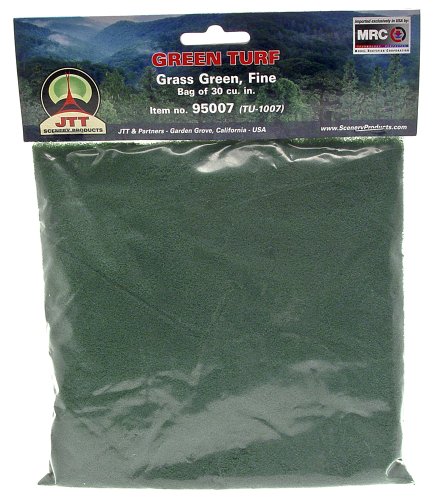 JTT Landscaping Material - Green Turf, Grass Green, Fine