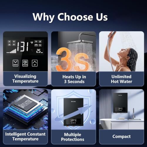 18kW Tankless Water Heater Electric 240V,Self-Modulating