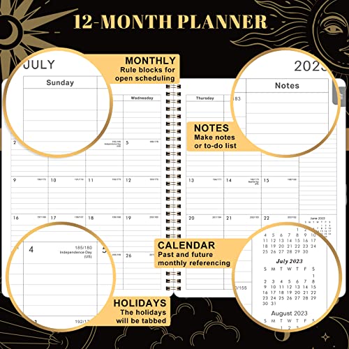 Planner 2023-2024 - July 2023-June 2024, 2023-2024 Weekly & Monthly Planner, 8" X 10", Academic Planner 2023-2024 With Tabs, Sturdy Cover, Thick Paper, Twin-Wire Binding #TOP2