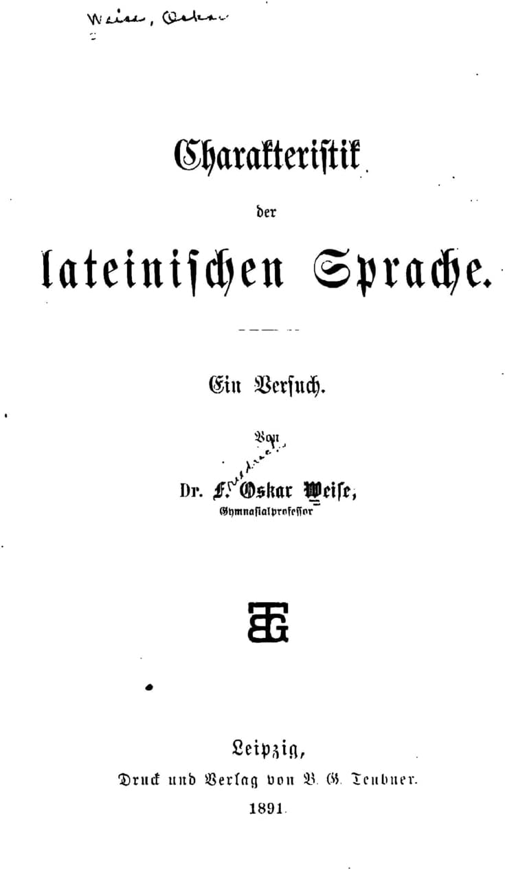 Charakteristik der lateinischen Sprache