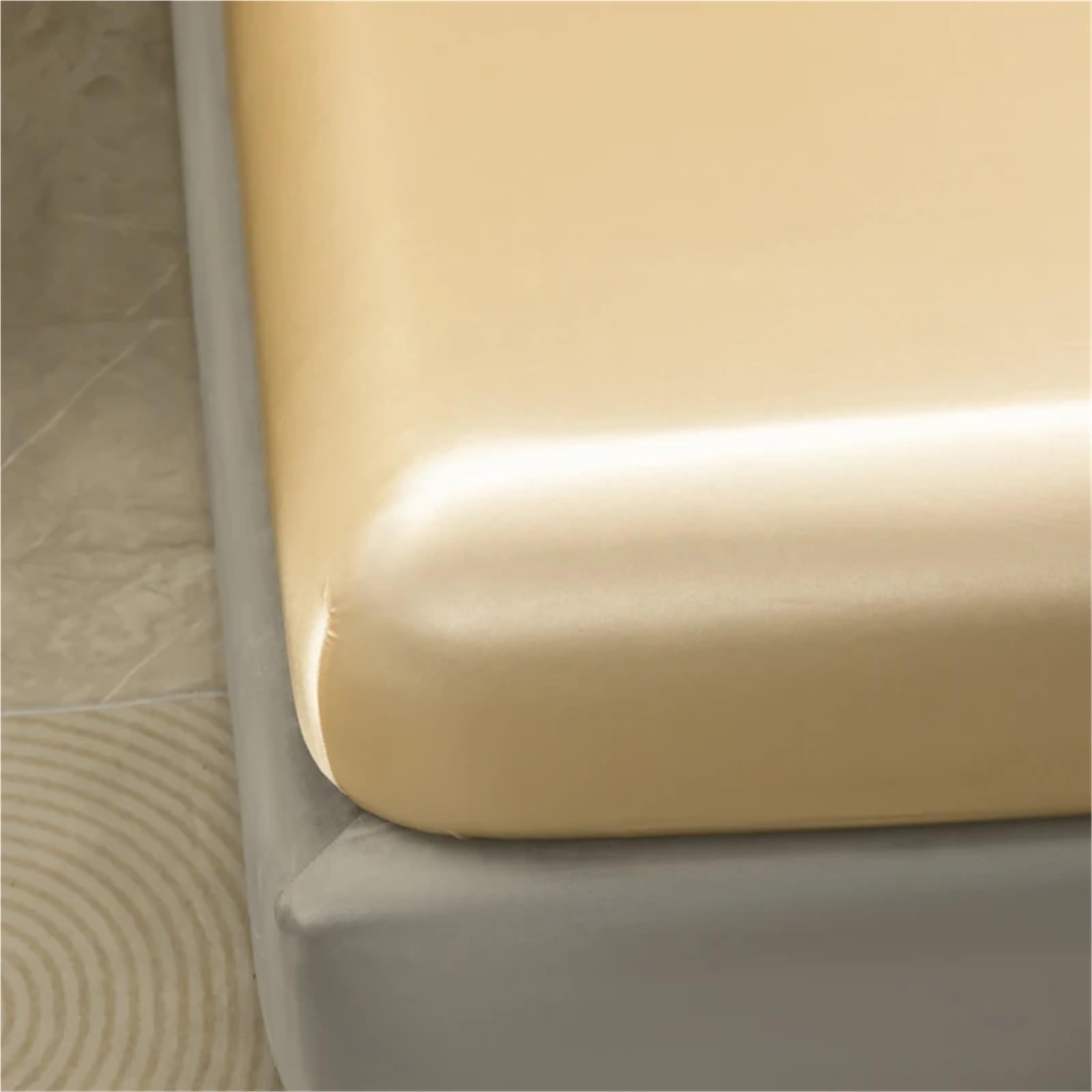 Funda de colchón Sedosa tamaño Completo, Funda satén, Suave, Individual Que se Adapta a colchones 12" 16" sin Almohada para ColchóN(Red,198x203cm)