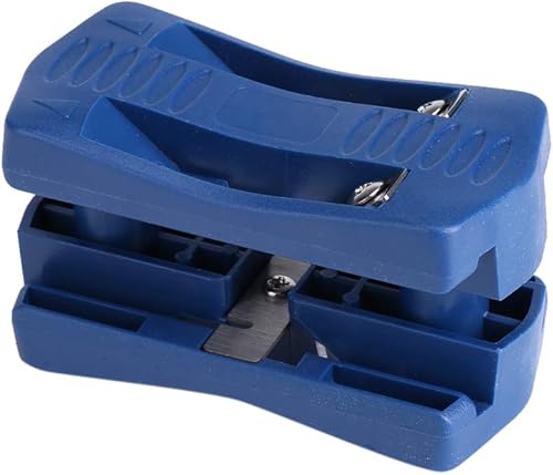 Miniatura 9 de TOPINCN Máquina de bandas de madera de PVC con 2 cuchillas Bordes Manual Cola Recorte Herramienta de carpintería para decoración de gabinetes de