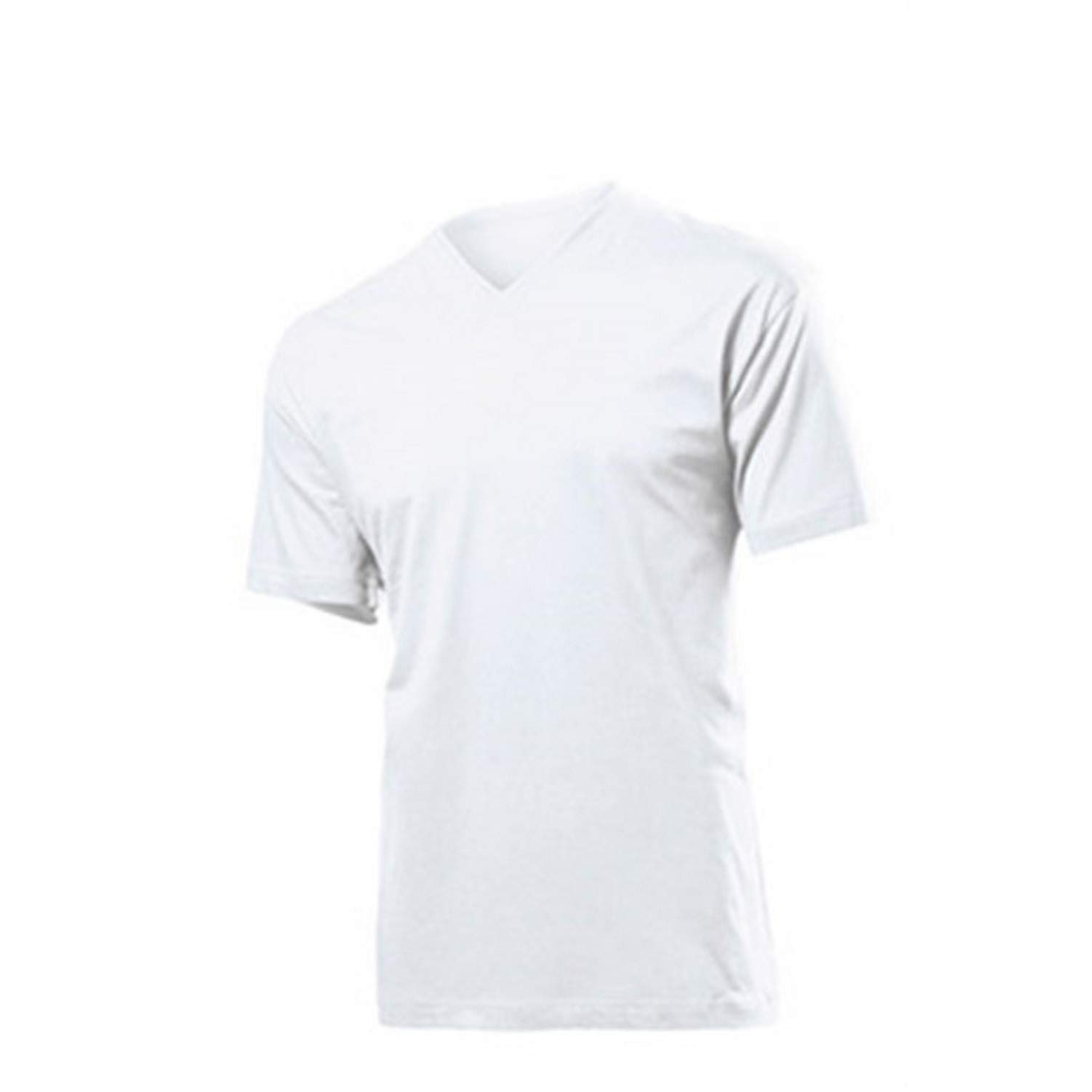 Stedman Apparel Men's Classic-T V-Neck/ST2300 Regular Fit Short Sleeve T-Shirt, White, XX-Large