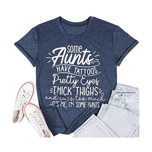 Some-Aunts-Shirt-for-Women-Funny-Aunt-Saying-Letter-Printed-Tshirts-Causal-Auntie-Gift-Shorts-Sleeve-Tee-Tops Some Aunts Shirt for Women Funny Aunt Saying Letter Printed Tshirts Causal Auntie Gift Shorts Sleeve Tee Tops Blue