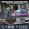 PROAR XLR Podcast Microphone, Professional Cardioid Condenser Mic 25mm Large Diaphragm for Vocal Recording, Streaming, YouTube with Pop Filter Upgrade #3