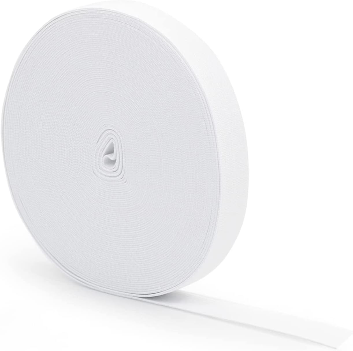 Elastic Bands for Sewing 0.6 Inch 11 Yards, White Elastic Spool Knit Elastic Spool High Elasticity for Waistband Pants Dress Swimwear Belt or Crafts DIY (White-0.6 in * 11 Yard)
