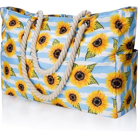 Aphlos Waterproof Beach Tote Bag for Women Cover