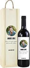 Genérico Personalised Wine Bottle Gift Box Couple Friend Friend Boyfriend Girlfriend Valentine Birthday (Rioja Tinto 1 Bottle + Gift Box)