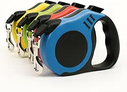 Coleira Guia Retrátil para Cachorros e Gatos 3 Metros – Trela de Passeio Automática em Nylon Reforçado com Trava de Segurança, Resistente e Confortável para Pets até 15kg (Azul)