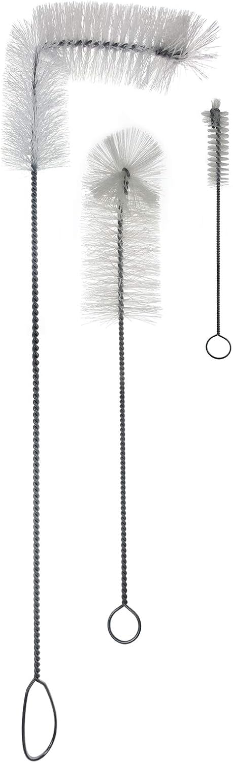 Home Brew Ohio Brush Bundle - Glass Carboy Brush, Airlock Brush, Bottle Brush