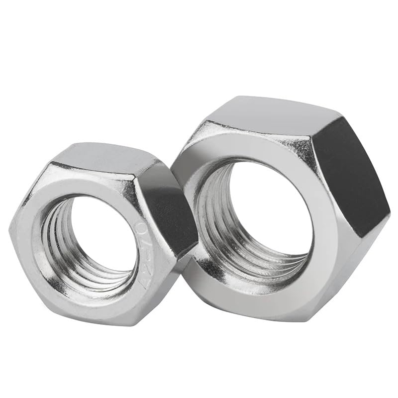 SS304 Stainless Steel DIN934 Hexagon Nuts Hex Nuts M2 M2.5 M3 M4 M5 M6 M8 M10 M64 (1,M56)