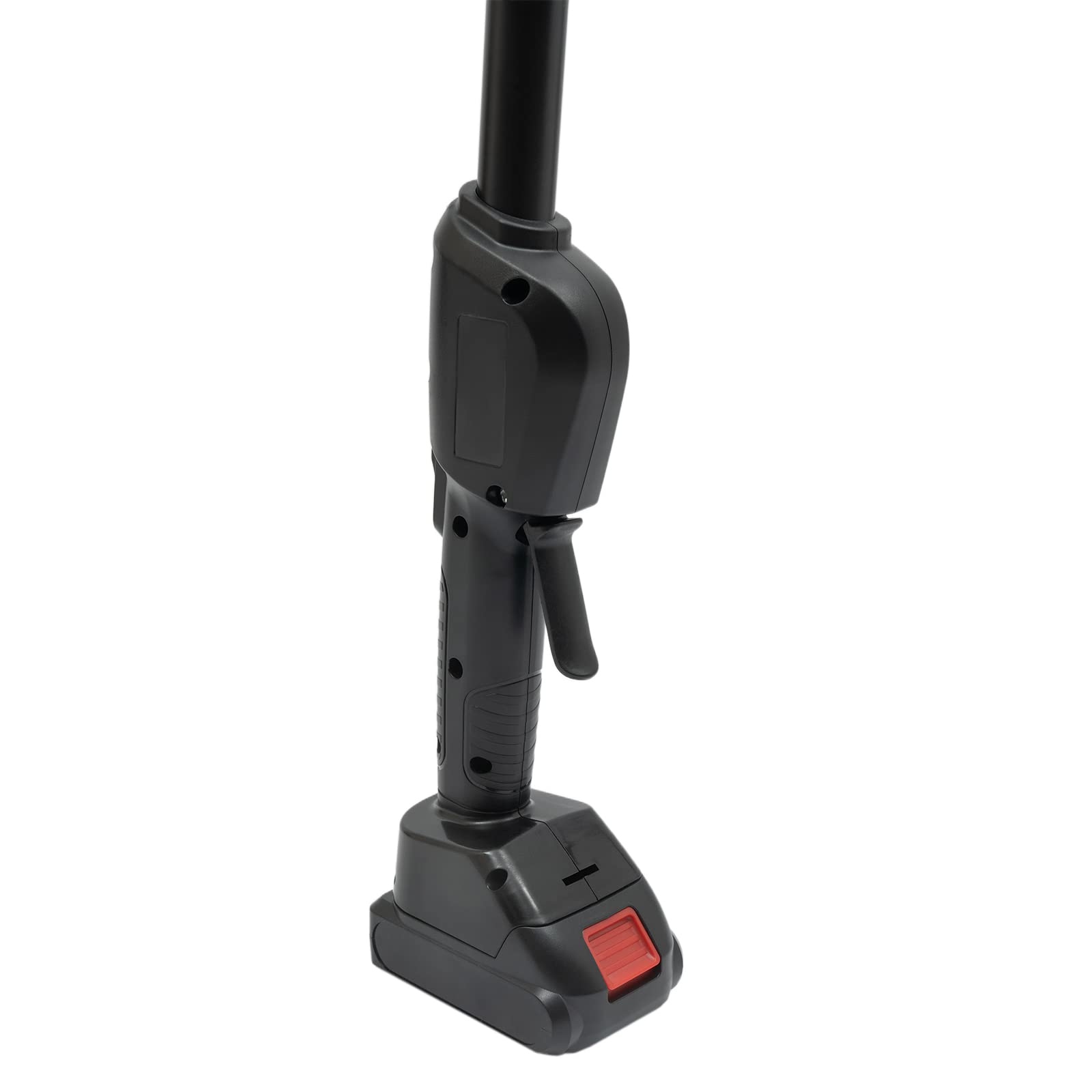 Podadora de alta batería, sierra telescópica, cortarramas eléctricas con batería de iones de litio de 1500 mAh de 21 V y cargador, motosierra con placa de guía giratoria de 18 cm (30°, 60°, 90°)