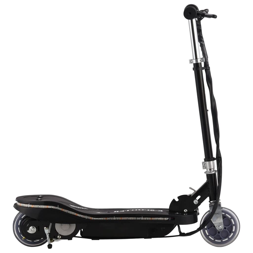 Trottinette électrique Rouge avec LED W, Guidon Pliable, Batteries V, Frein arrière, mobilité Urbaine pour Enfant, Balade en Plein air, Transport Compact