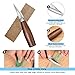 Sttargxing Wood Carving Tools Set,Detail and Hook Carving Knife Kit for Beginners,Trimming Knife for Spoon Bowl Cup Woodwork,Round handle design and 6pcs SK2 Carbon Steel Wood Carving Knives（10pcs）