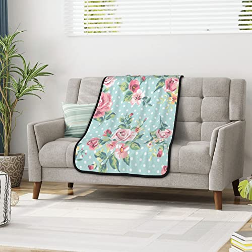 Plaid lit flanelle double face confortable couverture douce 101x127