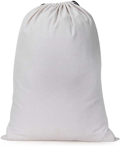 Miniatura 5 de Bolsa de regalo de Navidad, 2 sacos de renos de Papá Noel reutilizables de lona blanca con cordón para almacenamiento de regalos de Navidad para