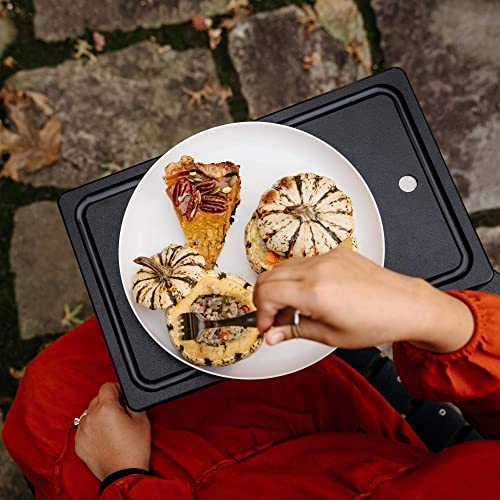 Breeo Outrig Tray | Black Poly Lumber And Stainless Steel | Usa Made #TOP1