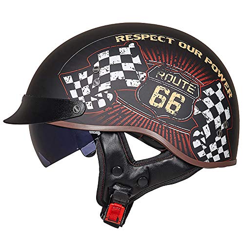 DLPAC Casque Harley Vintage avec des Lunettes Cover