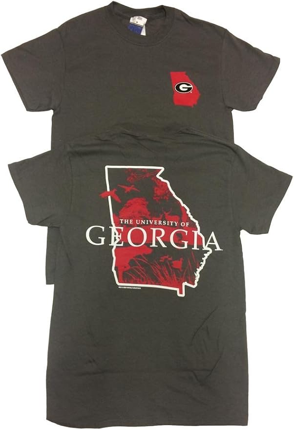 Bulldogs Estado Sportsman Camisa, Red/ Charcoal, Pequeño