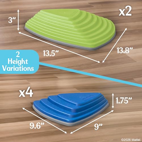 Fisher-Price™ Stepping Stones for Kids – Durable Non-Slip Stones Encourage Toddler Balance & Gross Motor Skills, Indoor & Outdoor Toys, Obstacle Course Play - Image 2