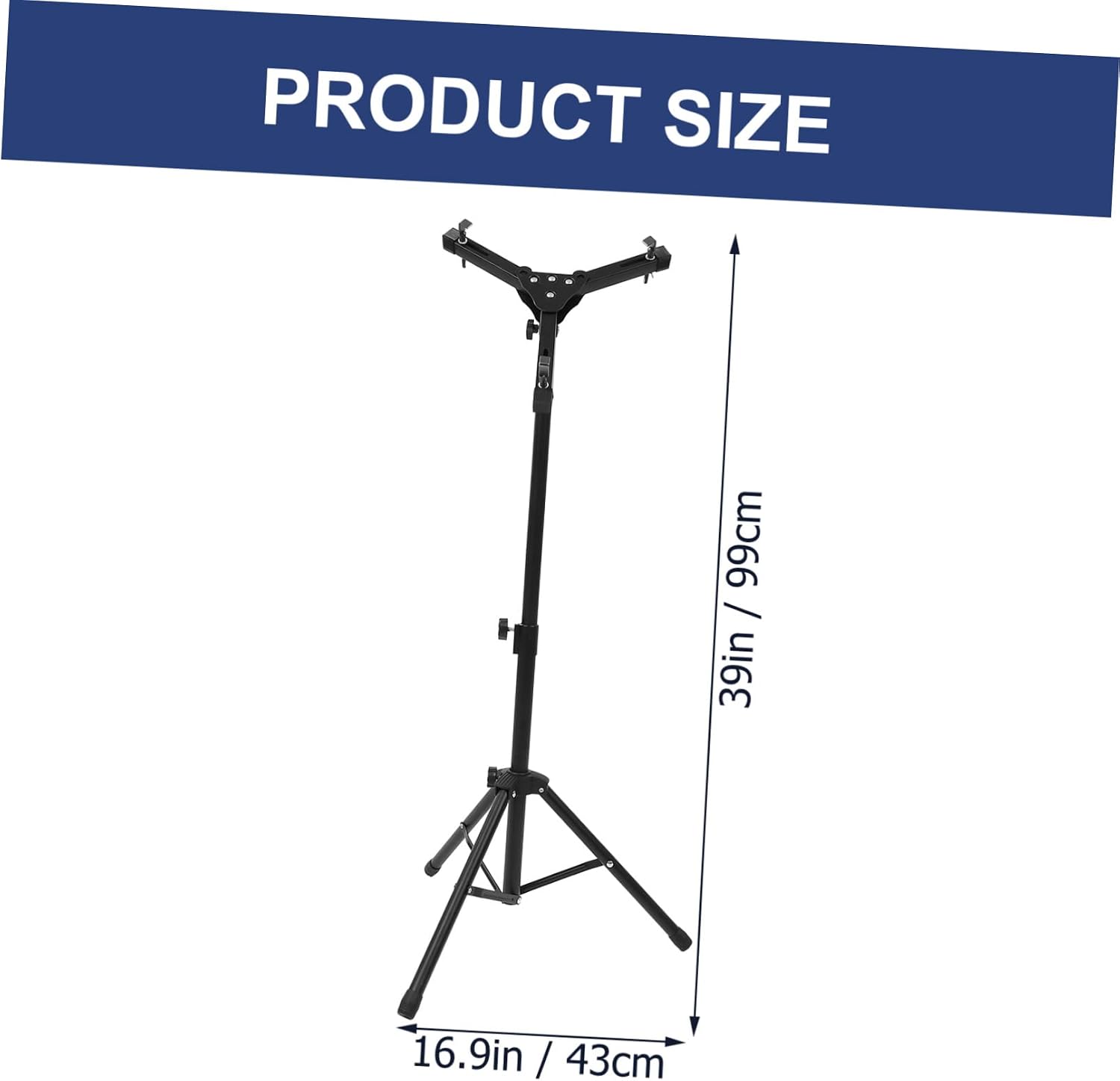 1set Alloy Drum Rack Practice Shelf for Drumming Black Folding Snare Stand Portable Design for Easy Storage and Carrying Drum Enthusiasts