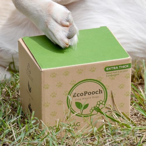 Image of Dog Waste Bags - 100% real compostable dog poop bags, biodegradable poop bags, bolsas para perros popo - Odorless, easy to tear apart, leak proof and unscented, 270 count