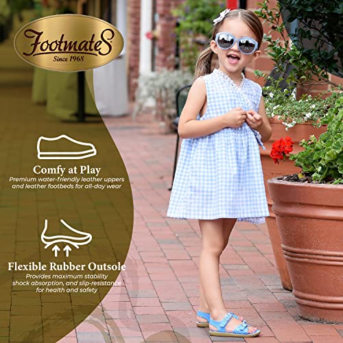 FOOTMATES Ariel and Eco-Ariel Waterproof Sandals for Girls and Boys with Slip-Resistant, Non-Marking Outsoles and Strap Closure, Mint - 5 Toddler (1-4 Years)2