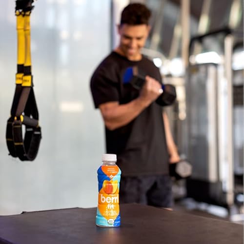 Berri Fit Hydration - Organic Mango Flavor Natural Sports Drink - Plant-Based Electrolyte Beverage – Low Calorie, Paleo Coconut Water Solution, 16Oz, 4Ct #TOP5