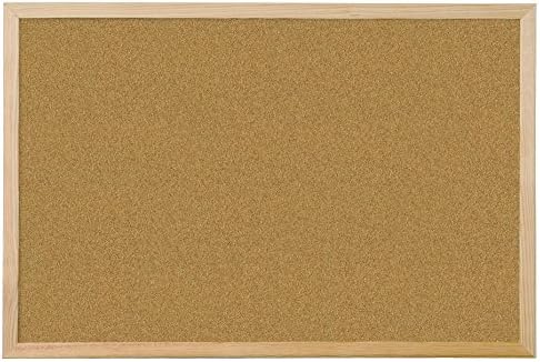 Q-Connect Wooden Frame 400 x 600 mm Cork Board