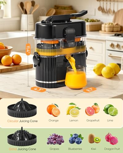 Amzpass Dual-Head Electric Citrus Juicer (200W) — view 4