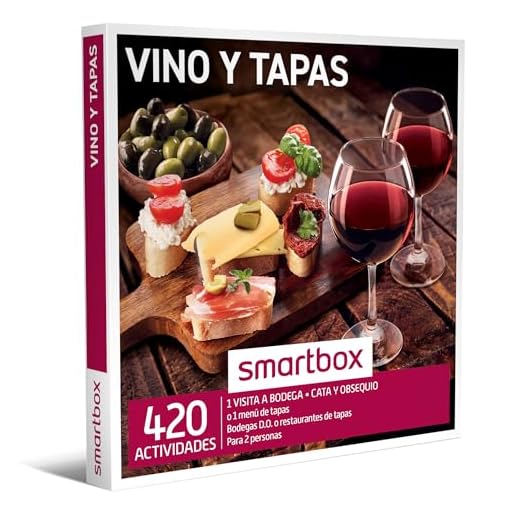 Smartbox - Caja Regalo Vino y Tapas - Idea de Regalo Vino - Visita a Bodega con cata y obsequio o menú de Tapas para 2 Personas