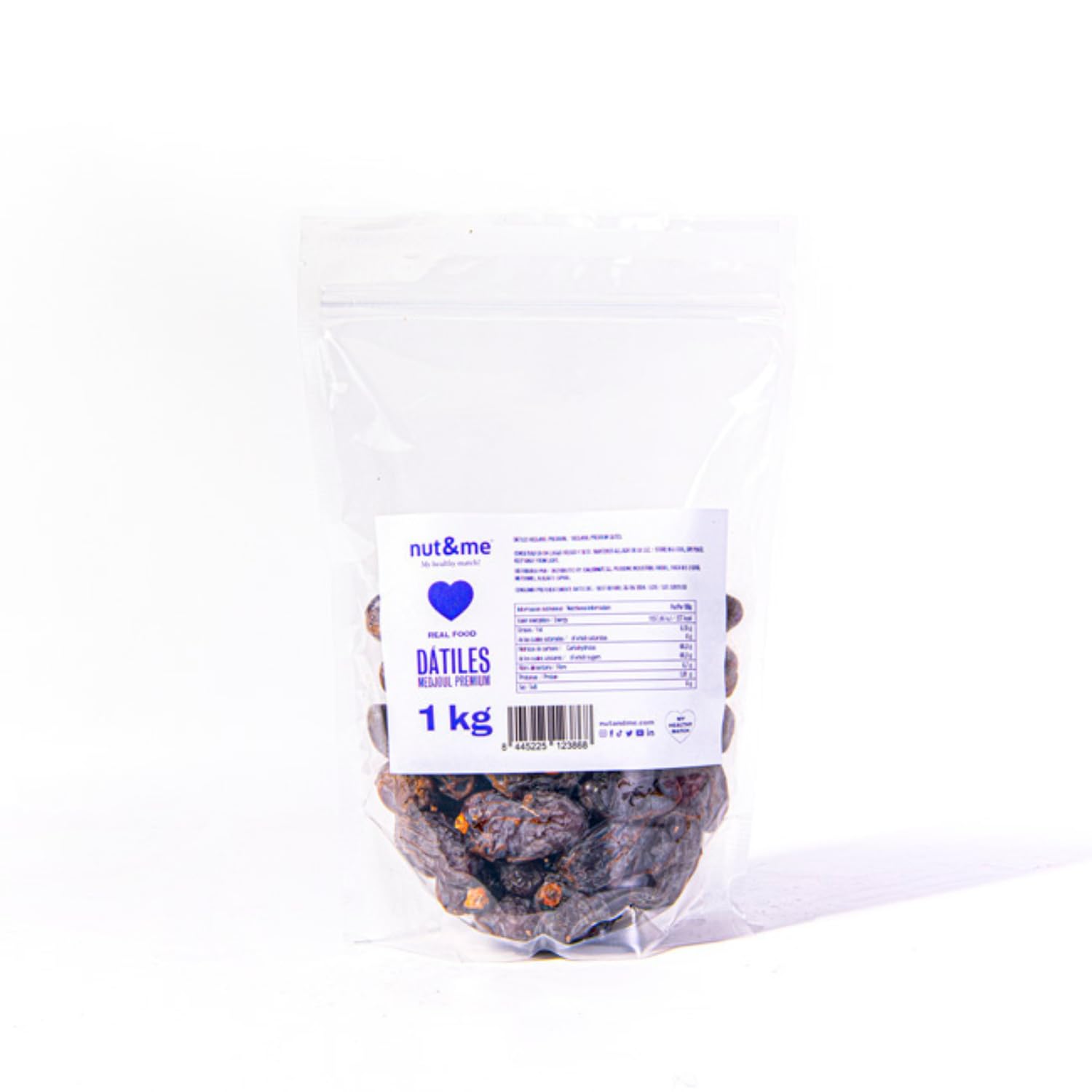 Dátiles Medjool Premium 1 kg nut&me | 100% natural | Sin gluten, sin lactosa | Sin OGM | Vegano | Halal | Kosher |