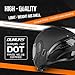 OUMURS Modular Motorcycle Helmets Full Face Flip up Street Bike Motorcycle Helmet for Unisex Adult Model-167 Matte Black - M
