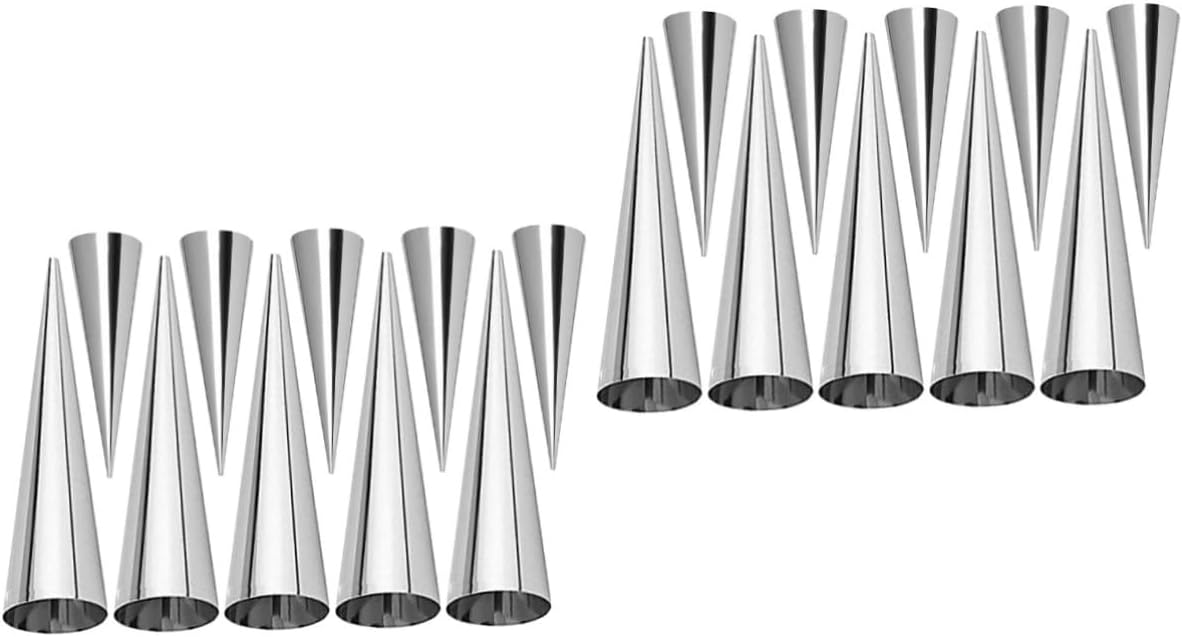 COLLBATH 20pcs Croissant Molds Horn Shape Easy to Use Baking Tools for Versatile Pastry Making