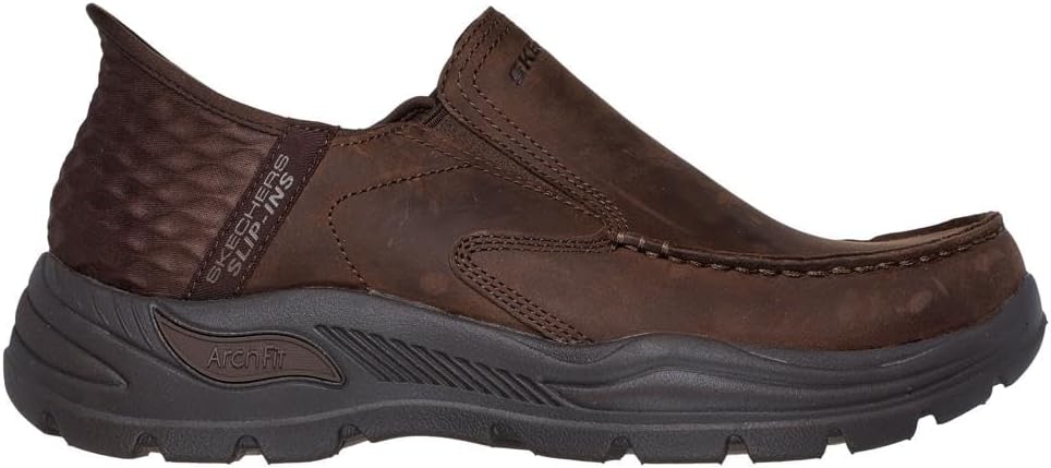 Skechers Men's USA Arch Fit Motley - Milo Moc Toe Twin Gore Leather Slip-Ins - Image 5