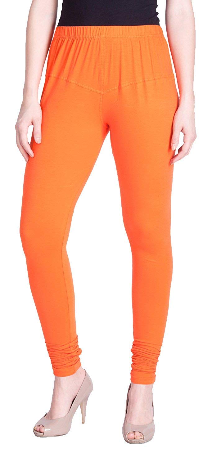 lux lyra Women's Cotton Churidar Leggings (LUX_Orange_Free Size)-picture-23