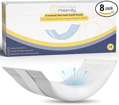 First Days Maternity Supplies Serviettes Hygiéniques à Froid Instantané Post-Partum Absorbantes (Pack de 8)