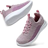 turnschuhe STQ Turnschuhe Mädchen Sportschuhe Leichte Hallenschuhe Sportlich Tennisschuhe Rosa 36 EU