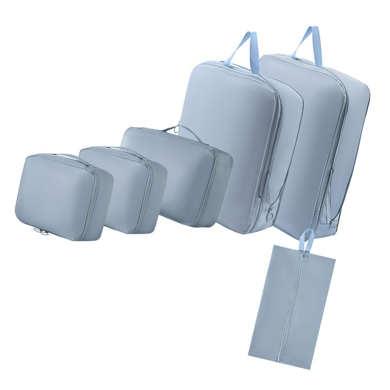 6Pcs Travel Organizers Set for Luggage Essential Packing Cubes Set Sturdy Luggage Organization Bag for Family Trip Efficient Sorting