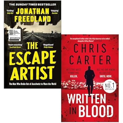The Escape Artist By Jonathan Freedland & Written in Blood By Chris Carter 2 Books Collection Set