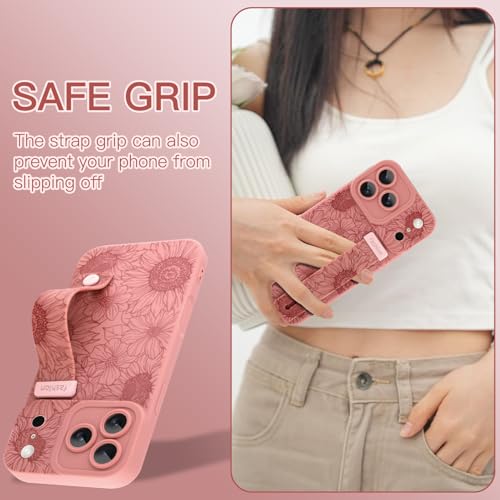 BF2JK for iPhone 17 Pro Max Case with Wrist Strap, Pink Sunflower by BF2JK - Used condition - Image 5