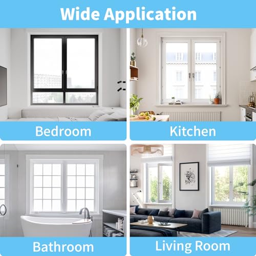 REDTRON DIY Window Screen with Zipper Opening (3 Piece, White), 130cm*150cm Self-Adhesive Window Screen Mesh, Adjustable Mosquito Window Net Keep Bugs/Flies Out - Image 7