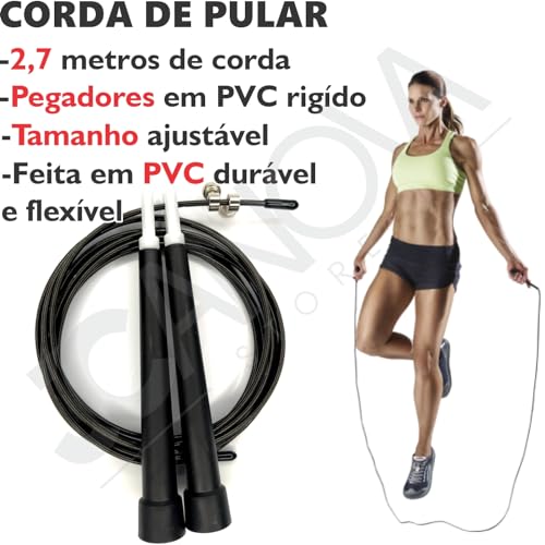 Kit 20 Peças Treino em Casa Elásticos Extensor Miniband Corda De Pular Profissional HandGrip Ajustáv