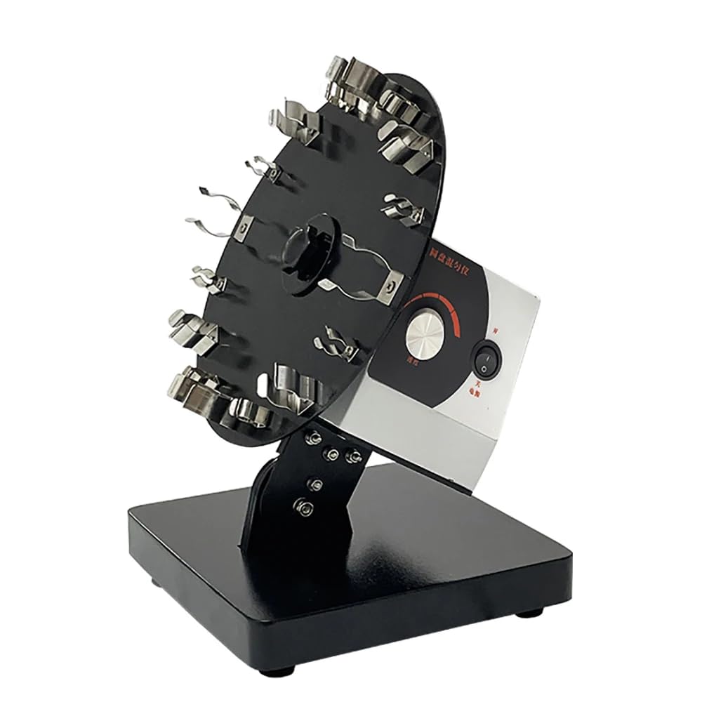 Mezclador Vórtex de Plataforma Rotatoria de Laboratorio, Agitador de Tubos de 50/15/5ML, Velocidad Ajustable de 20 a 80RPM para Mezcla y Extracción