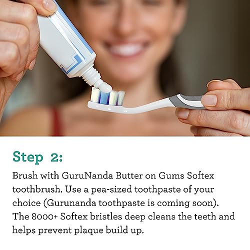 Gurunanda Poshmama Basic Oral Care Kit With Cocomint Pulling Oil, Butter On Gums Toothbrush, Concentrated And Dual Barrel Oxyburst Mouthwash, Helps Fresh Breath, Whiter Teeth, And Healthy Gums, 5Ct #TOP3