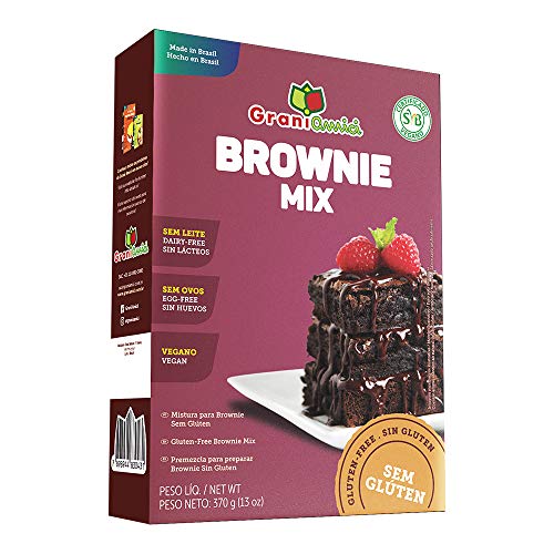 Mistura Para Brownie Sem Glúten e Vegano - Grani Amici 370g