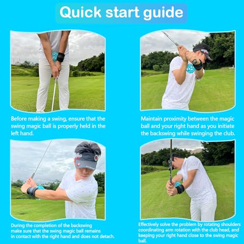 Xanadued Golf Trainer Ball Golf Training Aid Golf Swing Trainer Golf Swing Training Aid Smart Ball Golf Training Aid Golf Swing Training Aid Golf Wrist Trainer Golf Training Equipment for Beginner - Thumbnail 4
