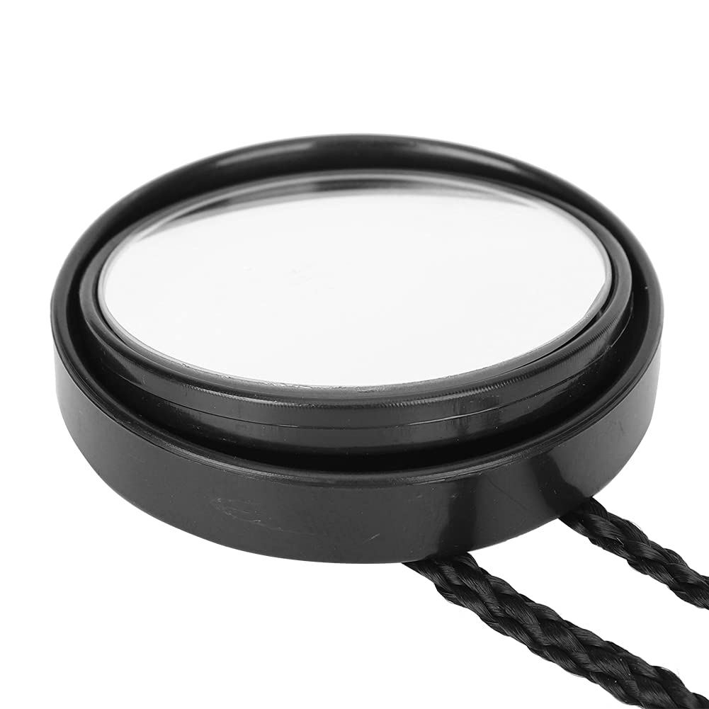 fuik Diving Mirror, Small & Adjustable Side Hanging for Cave & Boat Diving (Black), 10 cm - Image 3